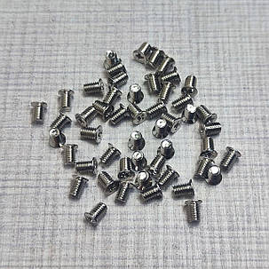 Гвинт потай для кріплення SSD в кишеню М3х5мм 50шт сервер хром, фото 2