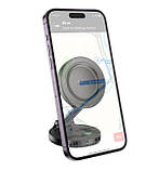 Магнітний тримач для телефону в машину HOCO H61 на панель, фото 5