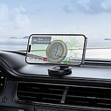 Магнітний тримач для телефону в машину HOCO H61 на панель, фото 10