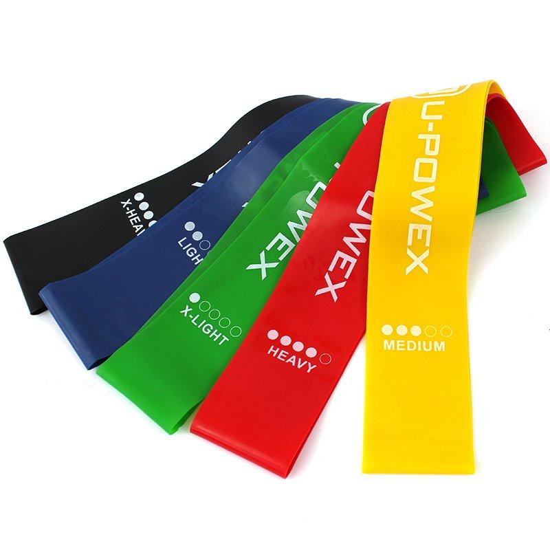 Набір фітнес-гумок 5 шт. з інструкцією стрічки опору U-Powex 149895, фото 1