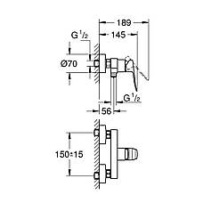 Змішувач для душу Grohe QuickFix Dice 1018742430, фото 2