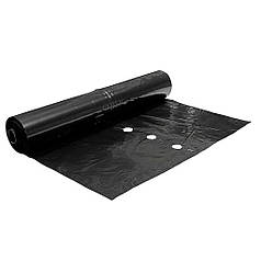 Мульчувальна плівка перфорована однорядка чорна Пластмодерн 40 мкм 1х500 м (24 місяці)