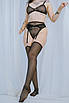 Набір із сіточки: бра, трусики-стрінги та пояс із зйомними панчохами, фото 7