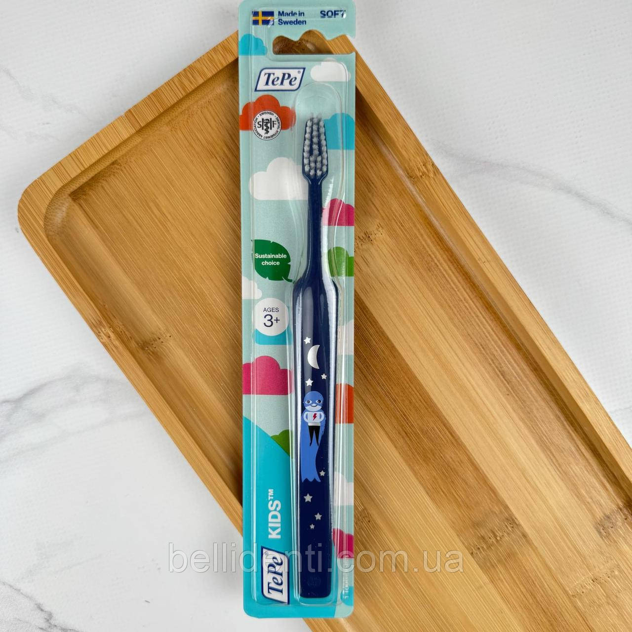 Дитяча зубна щітка TePe Kids Soft (від 3-х років), синя