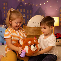 М’яка інтерактивна панда Кращий друг BF2507 — іграшка-повторювалка з пляшечкою, 2 кольори, 28 см, фото 3