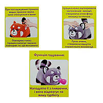 М’яка інтерактивна панда Кращий друг BF2507 — іграшка-повторювалка з пляшечкою, 2 кольори, 28 см, фото 8