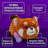 М’яка інтерактивна панда Кращий друг BF2507 — іграшка-повторювалка з пляшечкою, 2 кольори, 28 см, фото 4
