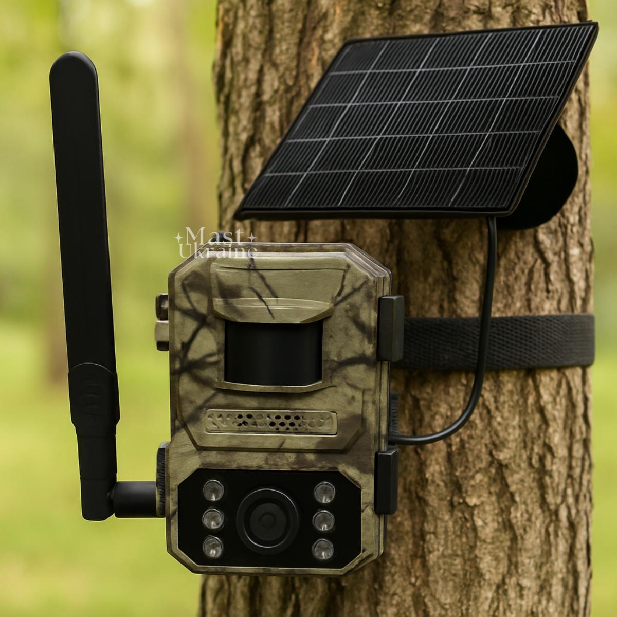 Мисливська камера 4G нічного бачення на сонячній батареї фотопастка з датчиком руху -A8-T31., фото 1