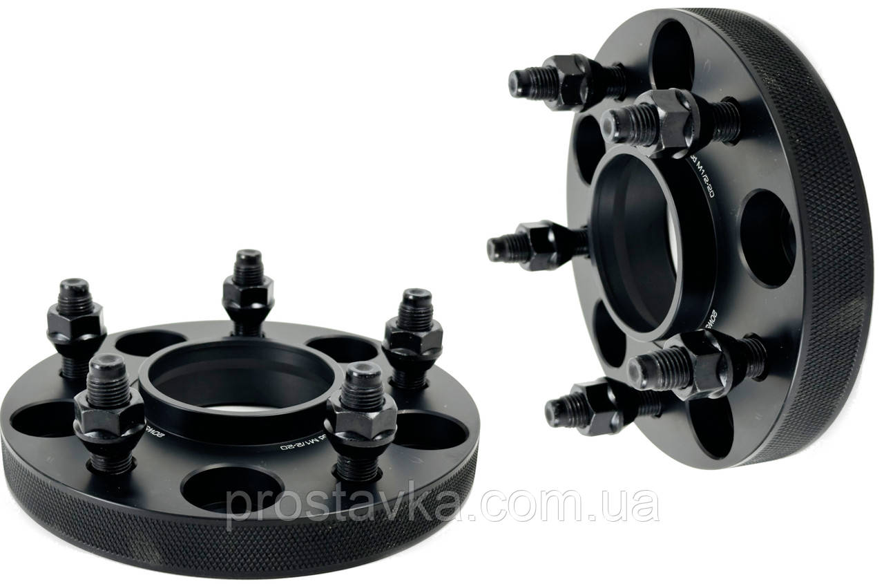 Проставка-адаптер з напр. GETMANN | 20 мм 5/127-71.6 Шпильки 1/2 Кована Чорна (D-164), фото 1