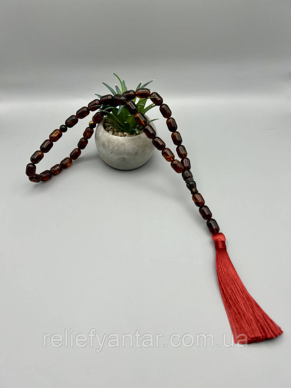 Красиві чотки з бурштину пресовані , мусульманські чотки з бурштину, чотки з бурштину, фото 1