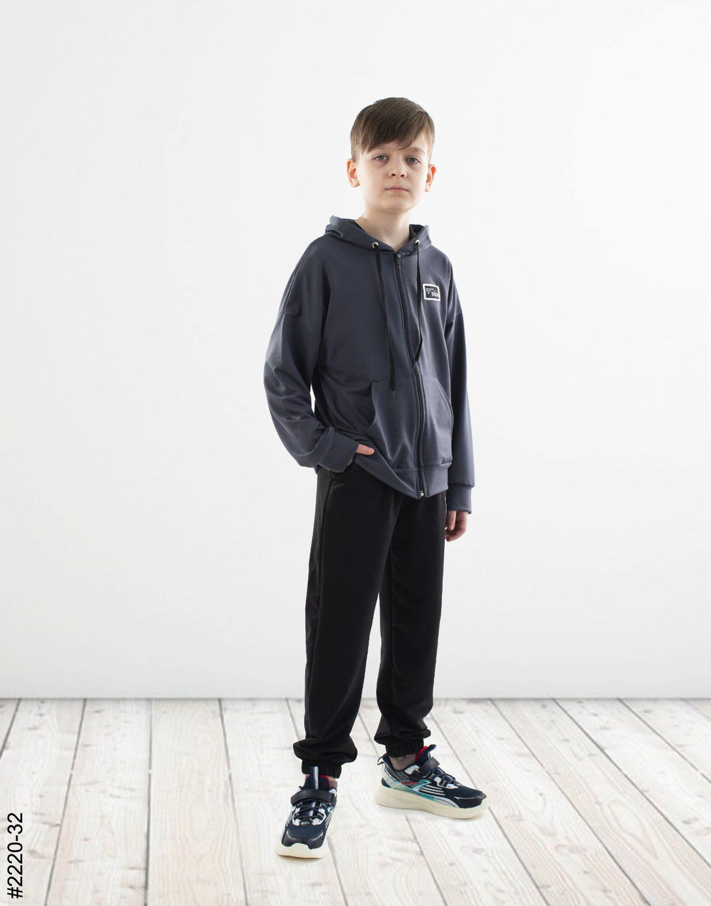 Спортивний костюм для хлопчиків трикотаж двонитка (р-ри: 36-42) 2220-32 весна-осiнь. вир-во Україна., фото 1