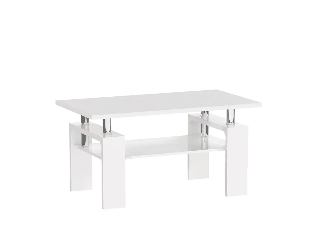 Журнальний столик A08-2-H-55, білий глянець, фото 1