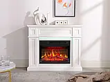 Камінокомплект ArtiFlame Linz AF23BS білий з LED підсвічуванням, обігрівом і звуком горіння вогню, фото 5
