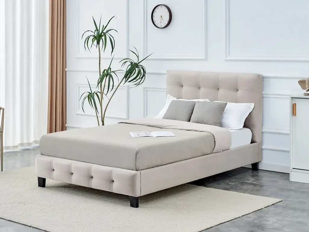 Ліжко LT4-FX, 120х200, бежеве/чорний, фото 1