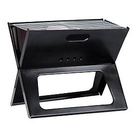 Складаний мангал для шашлику з решіткою 44×29.5×36 (см) міні-мангал розкладний переносний похідний 1.0 (мм) HP451M