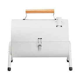 Мангал вугільний двосторонній 38×28×40 см з решіткою білий HP452GBE