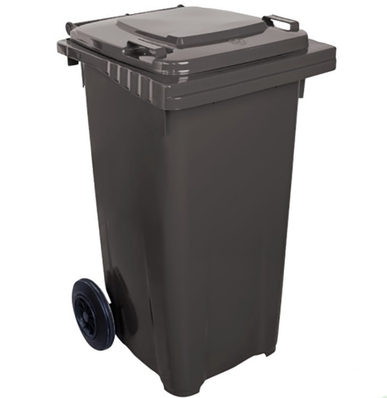 Контейнер для ТПВ "Євро" 120 л т.сірий, фото 1