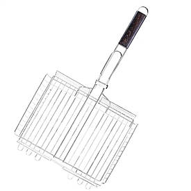 Велика решітка гриль 42*31 (см) для мангалу, барбекю HP458RESH