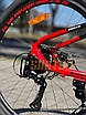 Велосипед спортивний гірський 26" Corso X-POWER PW-69003 чорно-червоний на зріст 130-145 см, фото 3