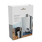 Набір фляга з гравіюванням "Ukraine" + чотири склянки + лійка US-145U4, фото 3