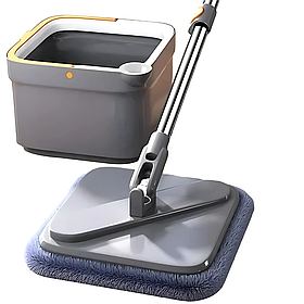 Квадратна швабра з відром і 2 насадками
