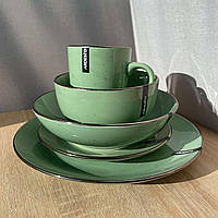 Сервіз Ardesto Bagheria 26 предметів зелений Pastel green