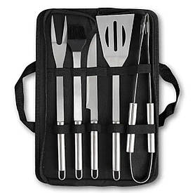 Набір аксесуарів для барбекю, мангала, гриля 5 предметів 40х10х5 см мангальне приладдя HP-20-72