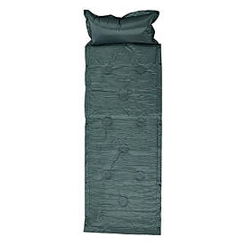 Матрац у намет надувний 175х60х2 см матрац похідний туристичний з підголівником Зелений SJ-0028-1GR