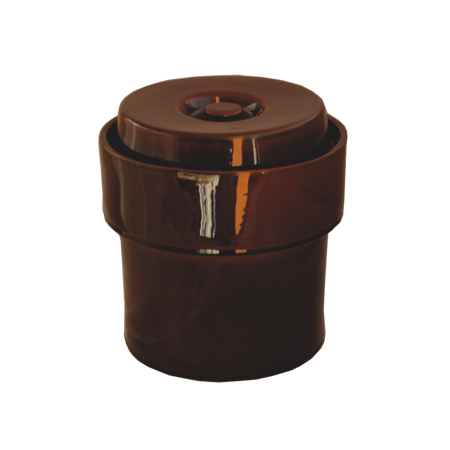 КЕРАМІЧНИЙ ГЕРМЕТИЧНИЙ ГОРЩИК 5 Л - КОРИЧНЕВИЙ, фото 1