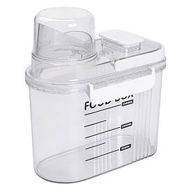Контейнер для зберігання сипучих продуктів 20х11х22 см з дозатором і мірною шкалою ємність для круп 2л HP-27-13