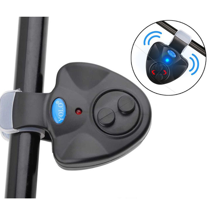 Електронний сигналізатор клювання Yolo на вудку світлозвук, фото 1