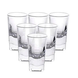 Набір стопок 6 штук 30мл зі скла HP-19-137