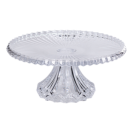 Тортівниця на ніжці 25 см скляна HP-19-138