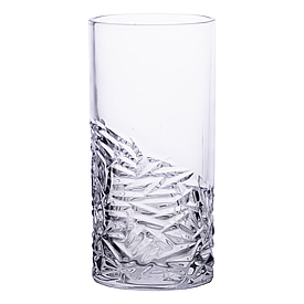 Ваза для квітів прозора 25 см скляна декоративна ваза 1.8 л ваза під квіти HP-19-142