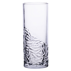 Скляна ваза для квітів 29.5 см прозора HP-19-143