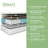 Матрац ортопедичний Ismart Koala Dream 90х200 см пружинний (ISM-051019), фото 2