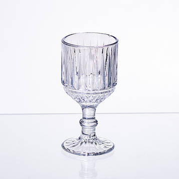 Набір чарок на ніжці 6 шт скляні чарки 50 (мл) Блакитний HP-19-71