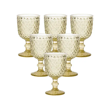Набір чарок на ніжці 6 шт 50 мл Золотистий HP-19-125