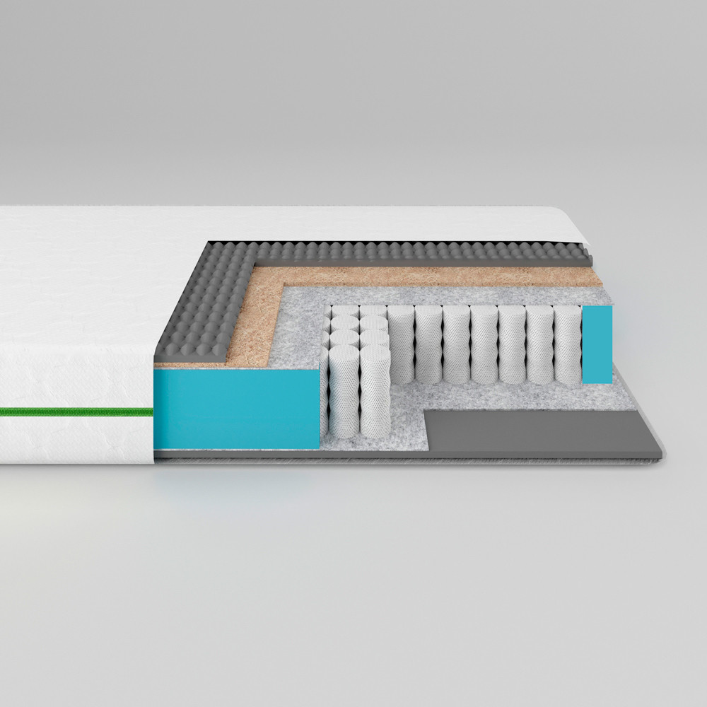 Матрац ортопедичний Ismart Koala Coco 120х190 см пружинний (ISM-051089), фото 1