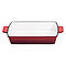 Форма для запікання чавунна 39.5х23.5х6 см форма для випічки 3 л Червона HP-1-9R, фото 2