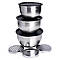 Набір мисок з нержавіючої сталі з кришками і терками салатники з нержавійки 3 штуки 2.5 л/2 л/1.5 л LG-02/3PCS, фото 4