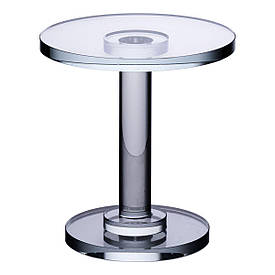 Тортівниця скляна на ніжці 12×13.5 см кругла стійка для торта, капкейків HP-4-69L