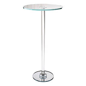 Тортівниця скляна на високій ніжці 30×60 см кругла підставка для торта, капкейків HP-4-88M