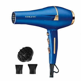 Професійний фен для волосся з насадками концентратор і дифузор 2400 Вт Sokany SK-14001