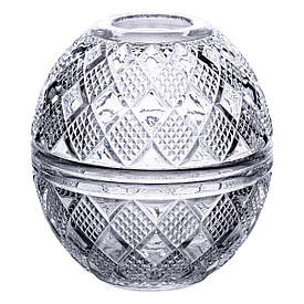 Серветниця на стіл кухонна Ø15 см серветниця скляна кругла кругла у формі яйця HP-4-110