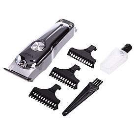 Машинка для стрижки волосся акумуляторна Сріблястий VGR V-071