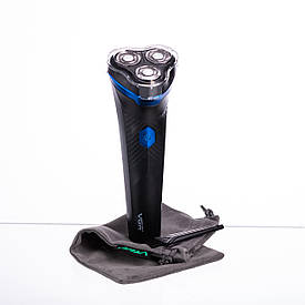 Електробритва для чоловіків роторна для вологого та сухого гоління з дисплеєм VGR V-314