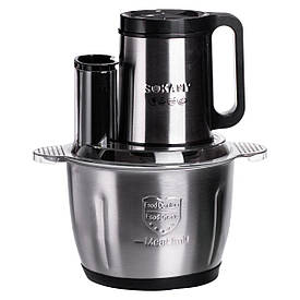 Чоппер подрібнювач із чашею на 2.7 л кухонний електричний Sokany SK-06019
