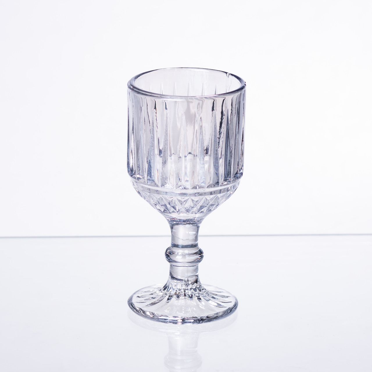 Набір чарок на ніжці 6 шт скляні чарки 50 (мл) Блакитний HP-19-71, фото 1