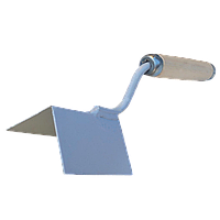 Кельма металева, зовнішній кут, 80 мм, дер. ручка